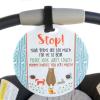 imageTHREE LITTLE TOTS  Woodlands Themed Please Look Dont Touch Baby Car Seat Sign or Stroller Tag  CPSIA Safety Tested