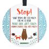 imageTHREE LITTLE TOTS  Woodlands Themed Please Look Dont Touch Baby Car Seat Sign or Stroller Tag  CPSIA Safety Tested