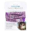 imageThree Little Tots Savior Band headbands with buttons for mask for nurses going out to the gym grocery store or other places to protect your ears Black ampamp WhitePurple