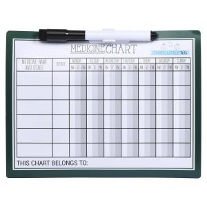 image:imageMedicine Refrigerator Tracker Chart with Marker Hunter Green