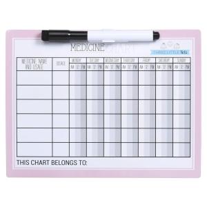 image:imageMedicine Refrigerator Tracker Chart with Marker Pink