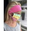 image:imageKids Savior Band headbands with buttons for mask for nurses going out to the gym grocery store or other places to protect your ears  Kids Pink