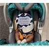 image:imageTHREE LITTLE TOTS  Please Dont Touch BabyCar Seat Sign or Stroller Tag  CPSIA Safety Tested BlueGreen