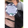 image:imageTHREE LITTLE TOTS  Please Dont Touch BabyCar Seat Sign or Stroller Tag  CPSIA Safety Tested BlueGreen