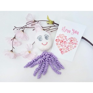 image:imageTags 4 Tots Octoprem Softie Comforting Crochet Octopus for Preemies amp Newborns Lavender