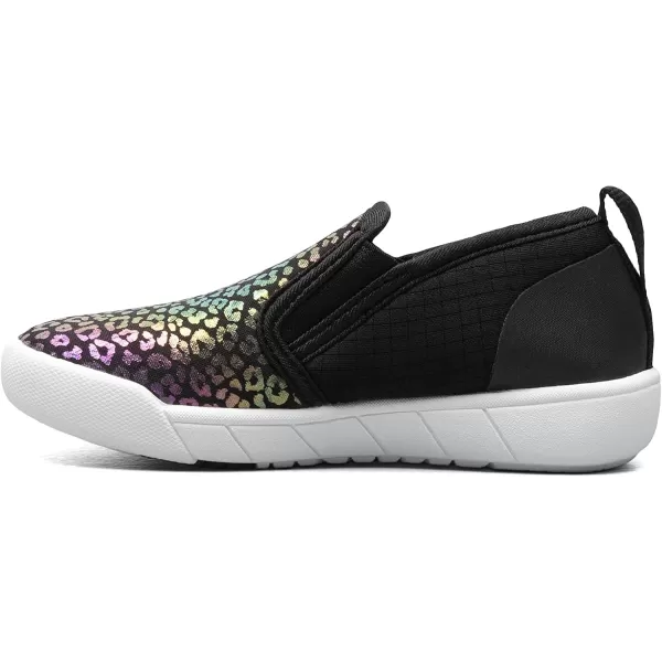 imageBOGS UnisexChild Kicker Ii SliponRainbow Leopard ToddlerLittle Kid Rain ShoeBlack Multi