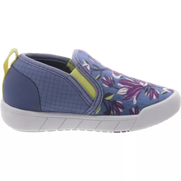imageBOGS UnisexChild Kids Kicker Ii Slip on Shoe SneakerMagnolia Print  Periwinkle