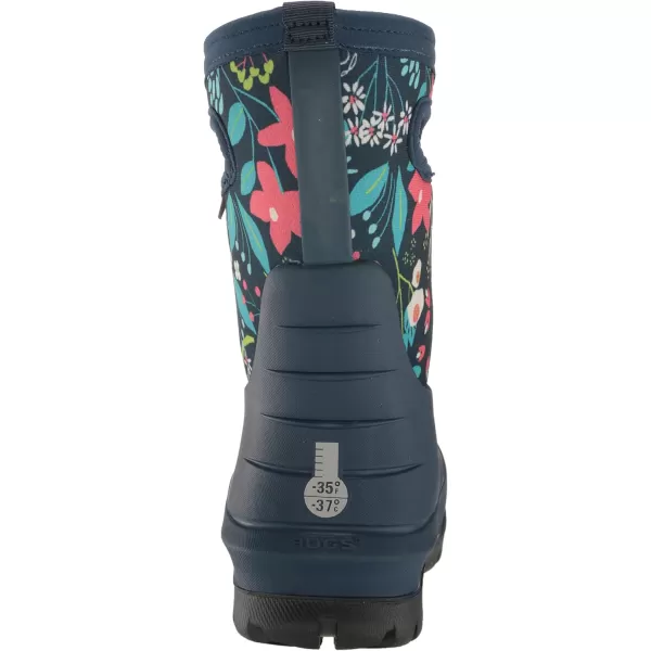 imageBOGS UnisexChild Kids Neo Classic Boot RainCartoon Flowers Print  Ink Blue
