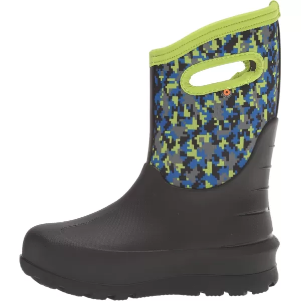 imageBOGS UnisexChild Kids Neo Classic Boot RainDigital Maze Print  Black