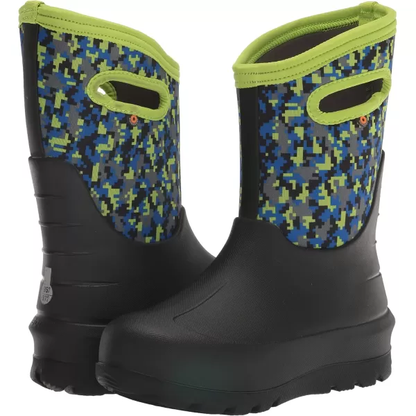 imageBOGS UnisexChild Kids Neo Classic Boot RainDigital Maze Print  Black