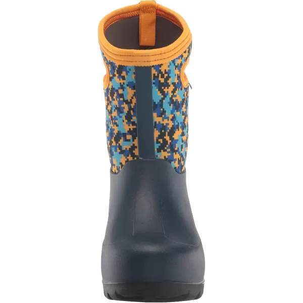 imageBOGS UnisexChild Kids Neo Classic Boot RainDigital Maze Print  Ink Blue