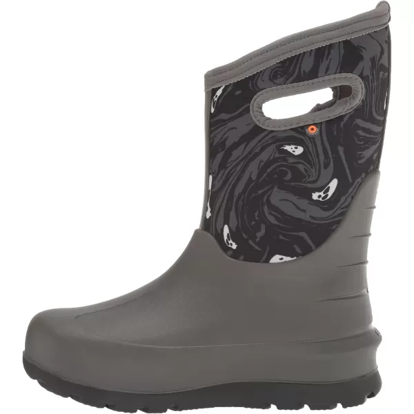 imageBOGS UnisexChild Kids Neo Classic Boot RainSpooky Print  Gray