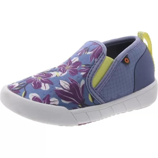 imageBOGS UnisexChild Kids Kicker Ii Slip on Shoe SneakerMagnolia Print  Periwinkle