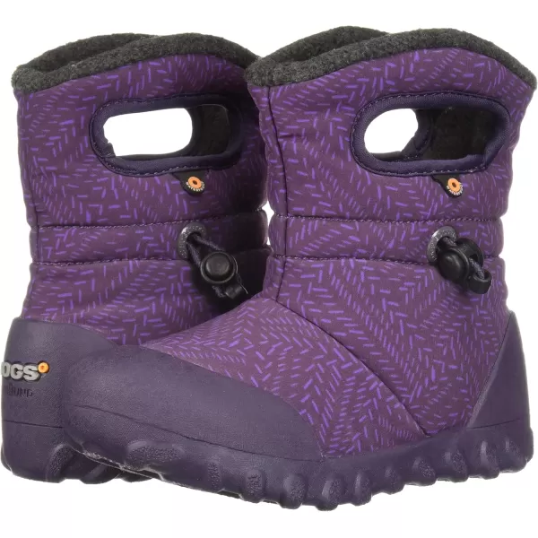 imageBogs UnisexChild Bmoc Waterproof Insulated KidsToddler Winter BootFleck PrintEggplantMulti
