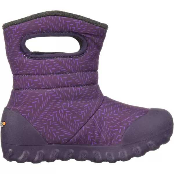 imageBogs UnisexChild Bmoc Waterproof Insulated KidsToddler Winter BootFleck PrintEggplantMulti