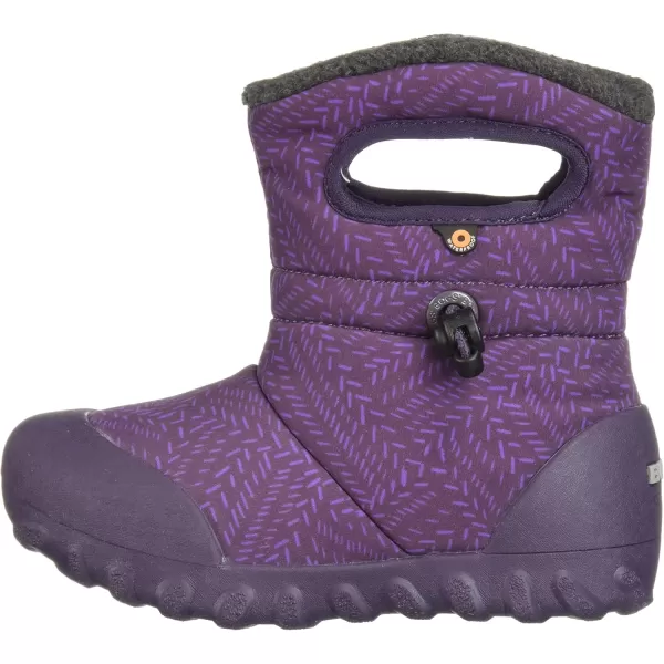 imageBogs UnisexChild Bmoc Waterproof Insulated KidsToddler Winter BootFleck PrintEggplantMulti