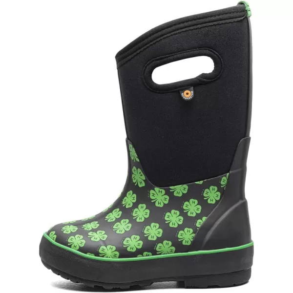 imageBOGS UnisexChild Kids Classic Waterproof Rain Boot4h Print  BlackGreen