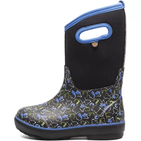 imageBOGS UnisexChild Kids Classic Waterproof Rain BootPets Print  Black