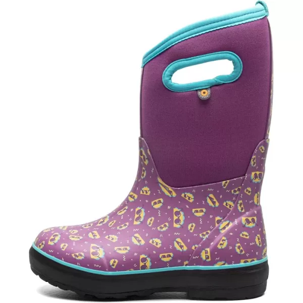 imageBOGS UnisexChild Kids Classic Waterproof Rain BootTacos Print  Violet