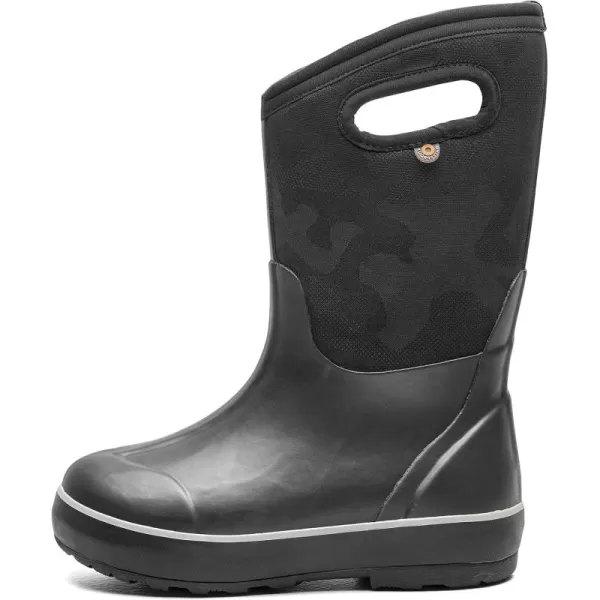 imageBOGS UnisexChild Kids Classic Waterproof Rain BootTonal Camo Print  Black