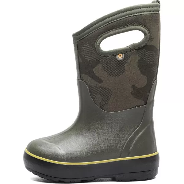 imageBOGS UnisexChild Kids Classic Waterproof Rain BootTonal Camo Print  Dark Green