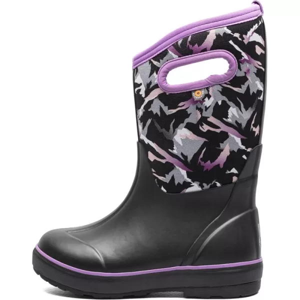 imageBOGS UnisexChild Kids Classic Waterproof Rain BootWinter Mountain  Black