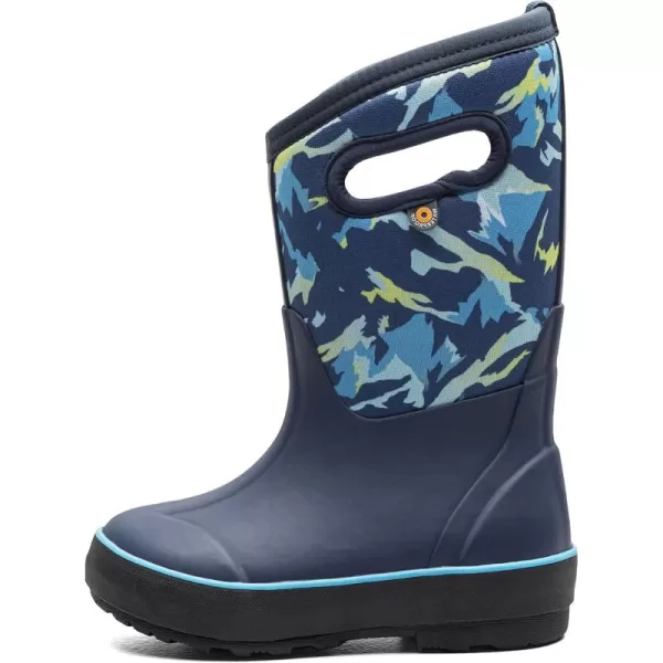 imageBOGS UnisexChild Kids Classic Waterproof Rain BootWinter Mountain  Navy