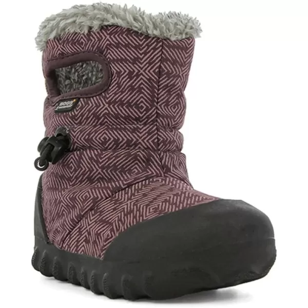 imageBogs UnisexChild Bmoc Waterproof Insulated KidsToddler Winter BootPlum PrintBlueMulti