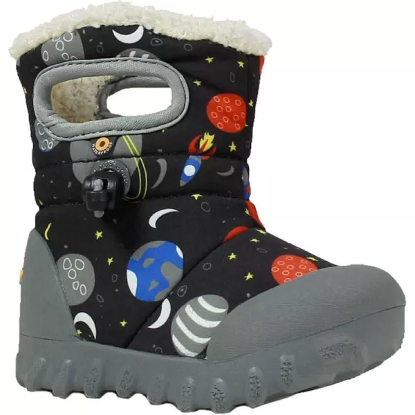 imageBogs UnisexChild Bmoc Waterproof Insulated KidsToddler Winter BootSpace PrintBlackMulti