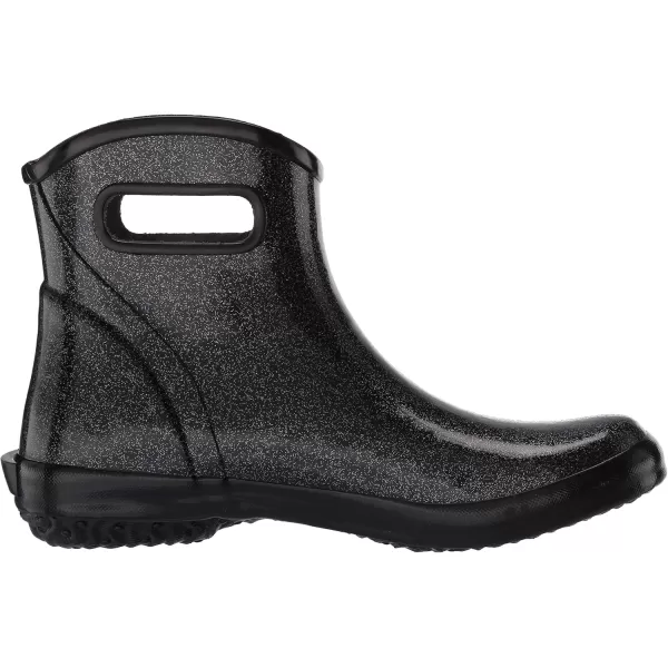 imageBOGS Womens Rainboot Ankle Height Waterproof Rain BootGlitter Black