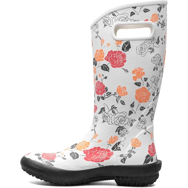 imageBOGS Womens RainbootVintage Rose Rain ShoeIvory Multi