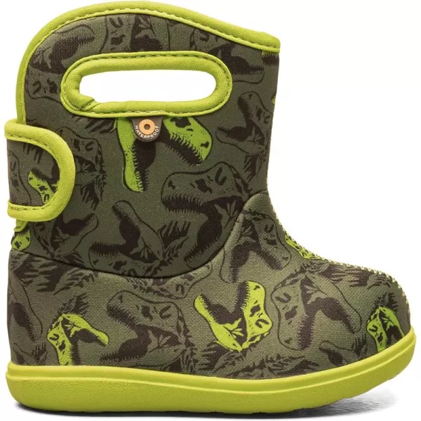 imageBOGS Womens Kids Baby Ii Boot RainCool Dinos Print  Dark Green