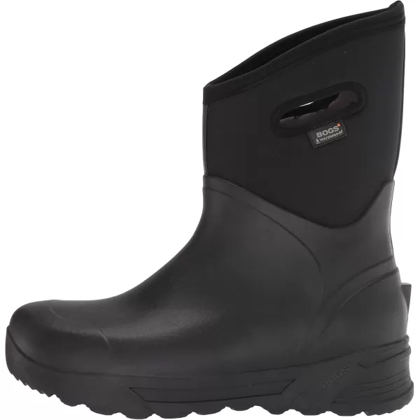 imageBogs Mens Bozeman Mid Waterproof Warm Insulated Winter Work Snow and Rain BootBlack