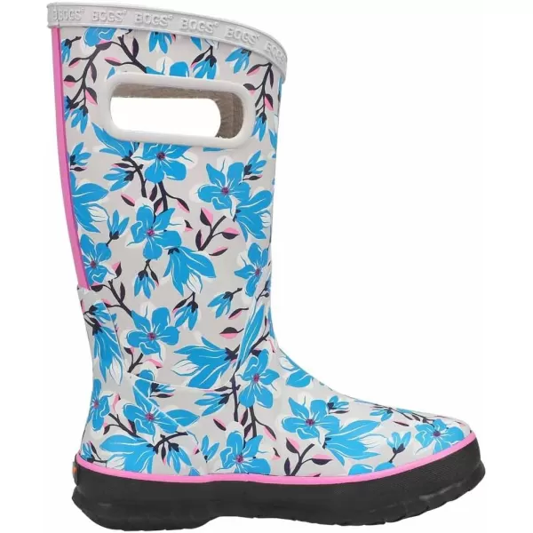 imageBOGS UnisexChild Kids Rainboot Rain BootMagnolia Print  Oyster