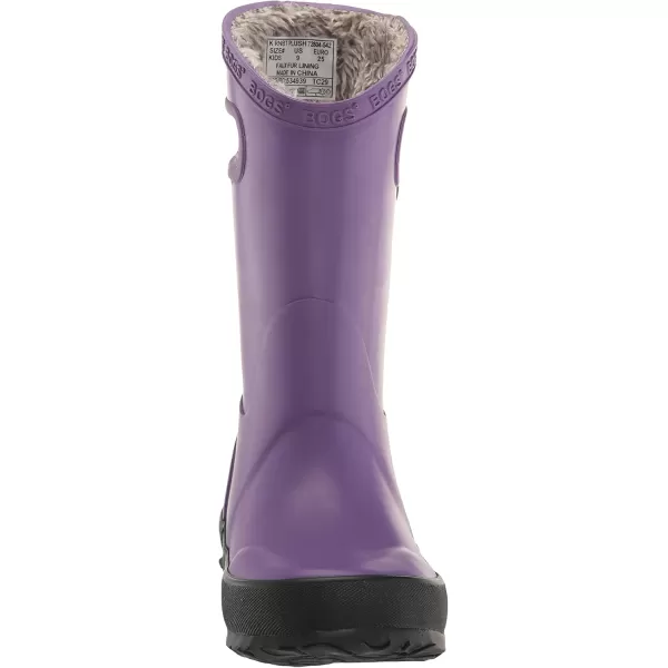 imageBOGS UnisexChild Kids Rainboot Rain BootPlush  Solid Purple