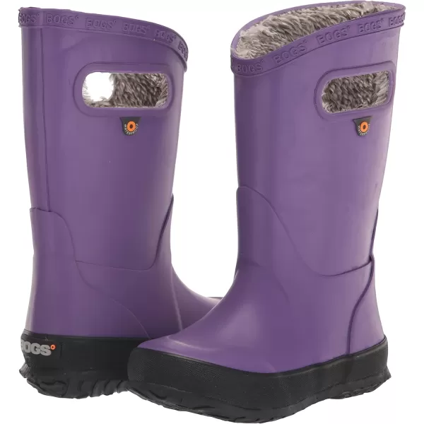 imageBOGS UnisexChild Kids Rainboot Rain BootPlush  Solid Purple