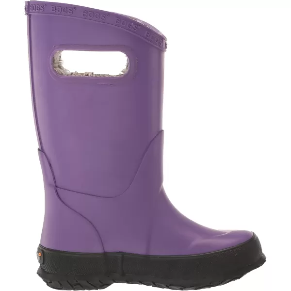 imageBOGS UnisexChild Kids Rainboot Rain BootPlush  Solid Purple