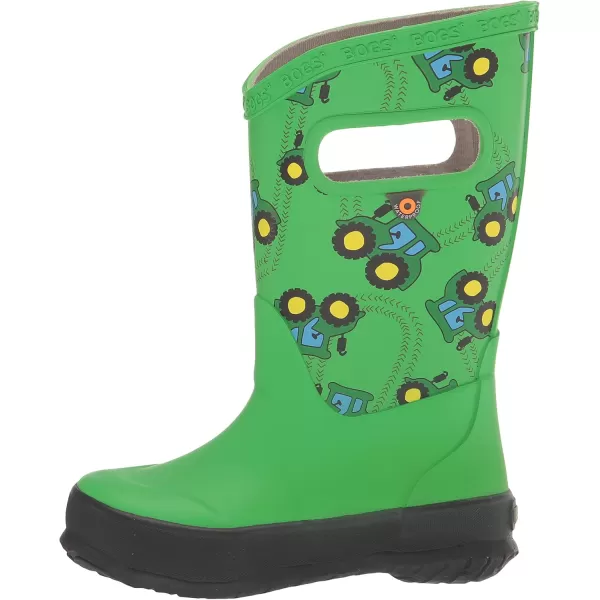 imageBOGS UnisexChild Kids Rainboot Rain BootTractors Print  Green