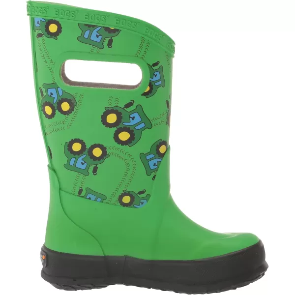 imageBOGS UnisexChild Kids Rainboot Rain BootTractors Print  Green
