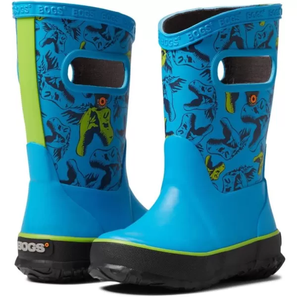 imageBOGS UnisexChild Kids Rainboot Rain BootCool Dinos Print  Electric Blue