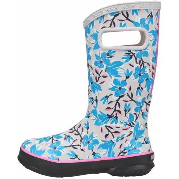 imageBOGS UnisexChild Kids Rainboot Rain BootMagnolia Print  Oyster