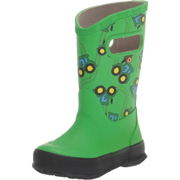 imageBOGS UnisexChild Kids Rainboot Rain BootTractors Print  Green