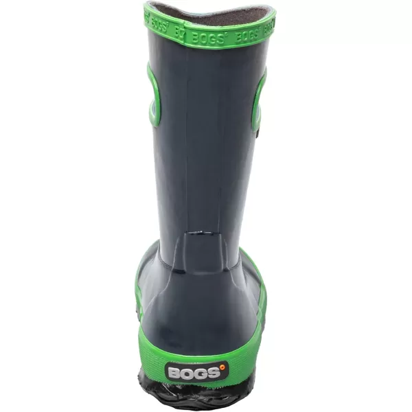imageBOGS UnisexChild Kids Rubber Waterproof Rain Boot for Boys and GirlsNavyGreen