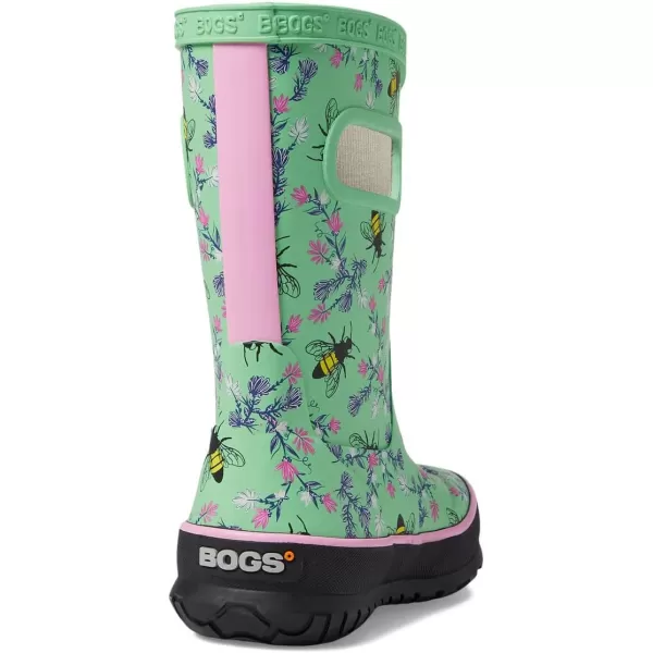 imageBOGS UnisexChild Rain Boot Bees ToddlerLittle Big KidMint Green