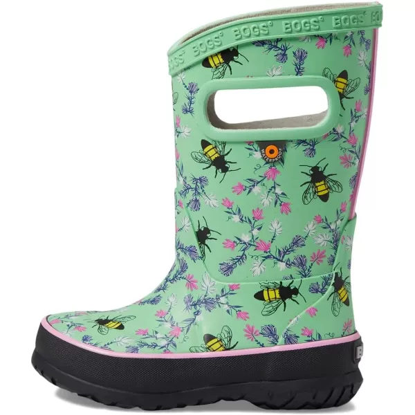 imageBOGS UnisexChild Rain Boot Bees ToddlerLittle Big KidMint Green
