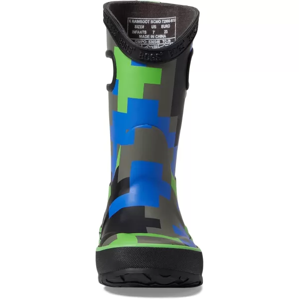 imageBOGS UnisexChild Rain Boot Camo ToddlerLittle Big KidBlackGreen