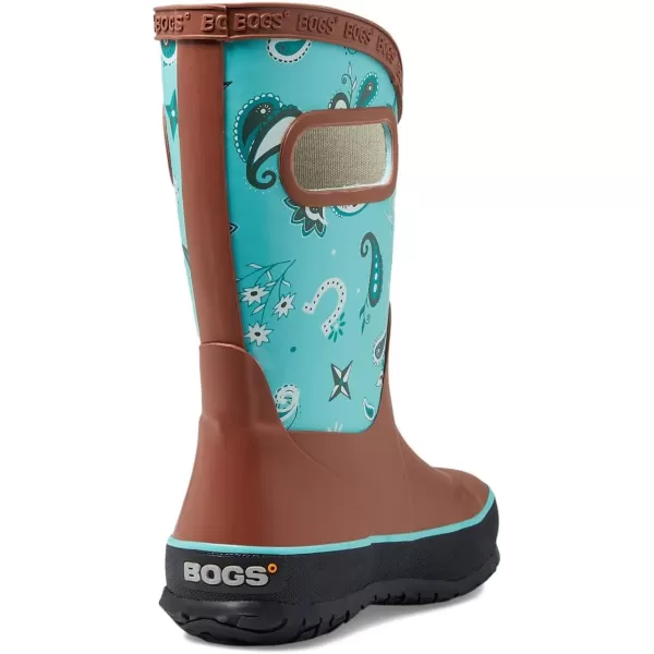 imageBOGS UnisexChild Rain Boot Western ToddlerLittle Big KidTurquoise Multi