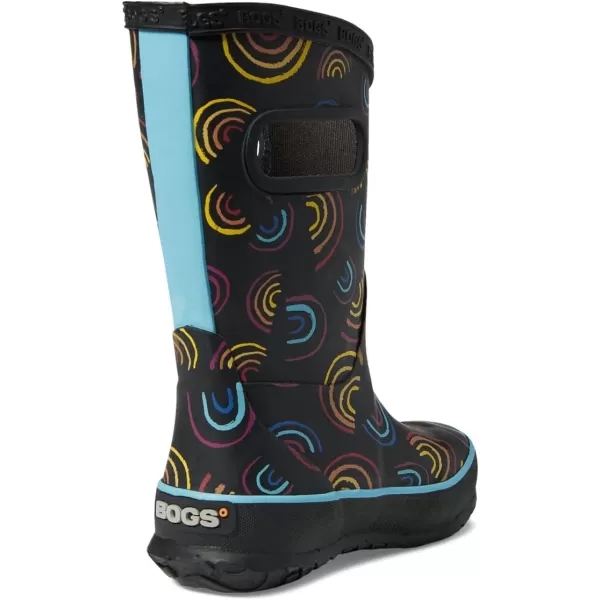 imageBOGS UnisexChild Rain Boots Wild Rainbows ToddlerLittle Big KidBlack Multi