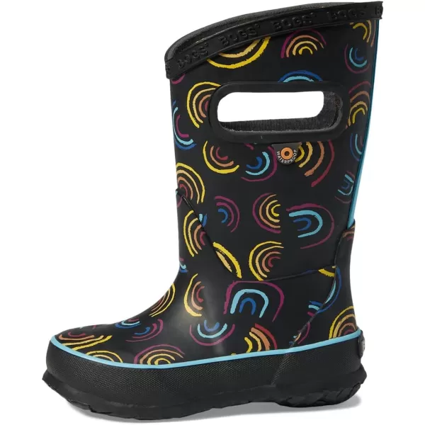 imageBOGS UnisexChild Rain Boots Wild Rainbows ToddlerLittle Big KidBlack Multi