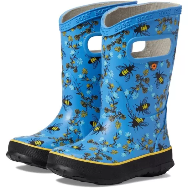 imageBOGS UnisexChild Rain Boot Bees ToddlerLittle Big KidAzure